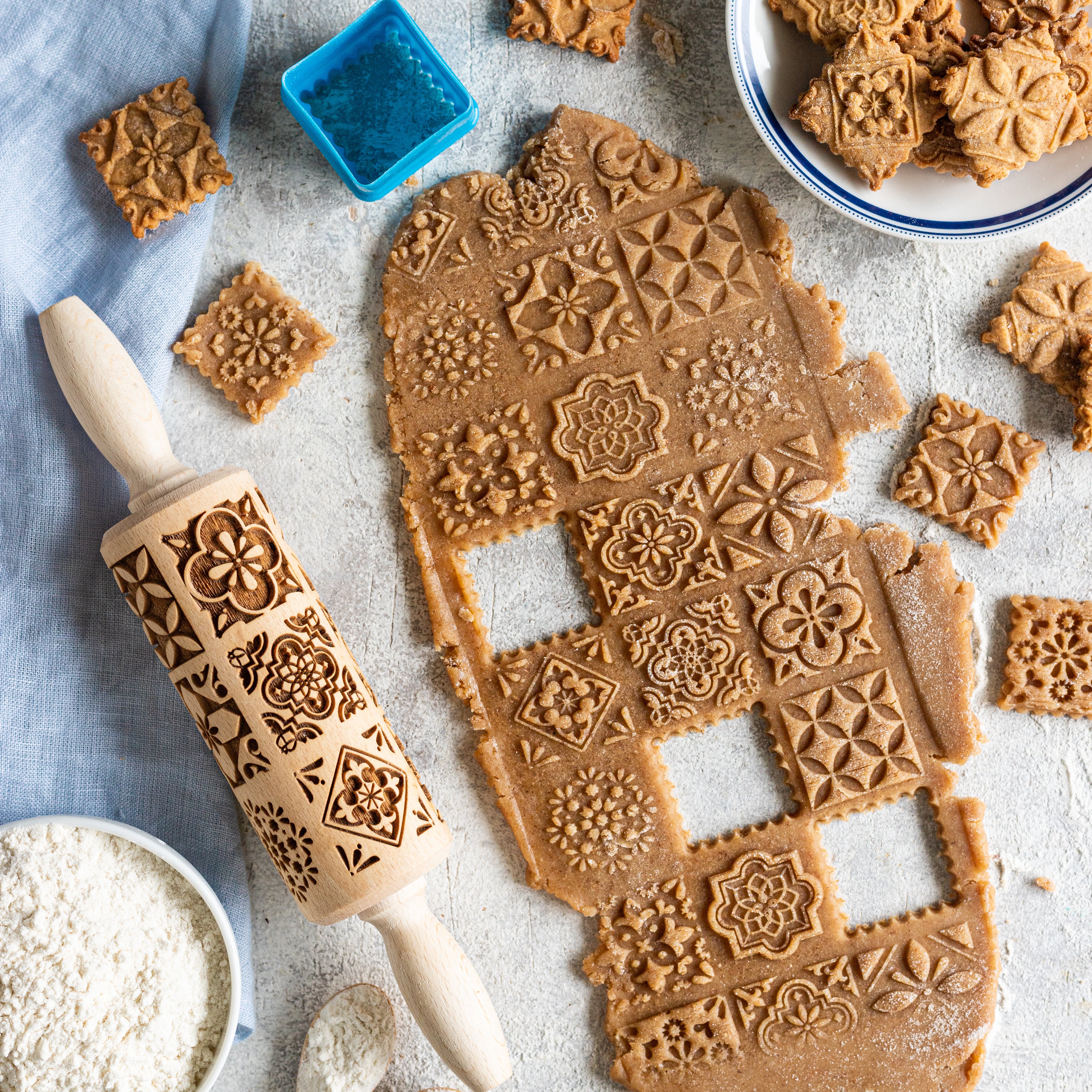 Portuguese Tiles Rolling Pin