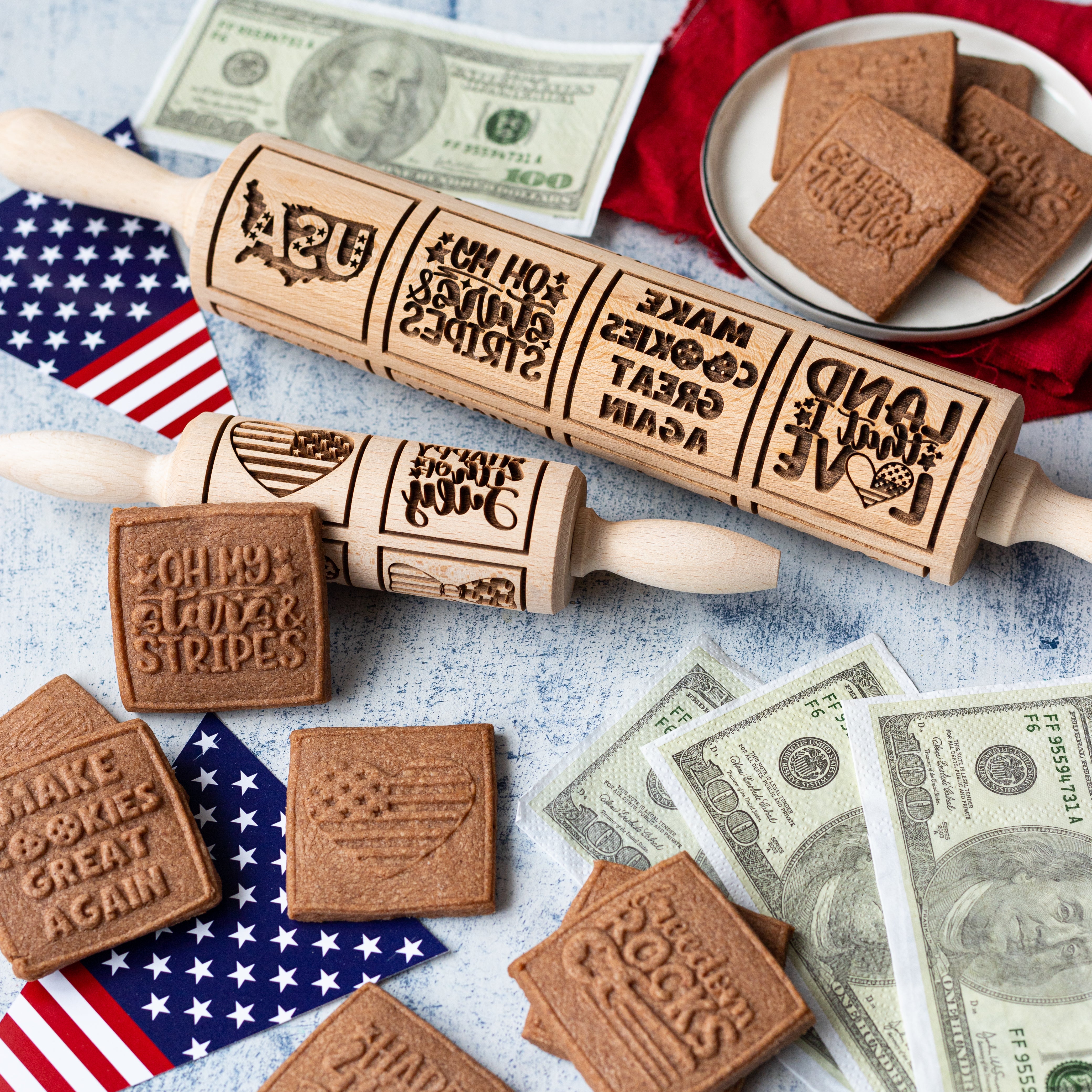 I Love America Rolling Pin