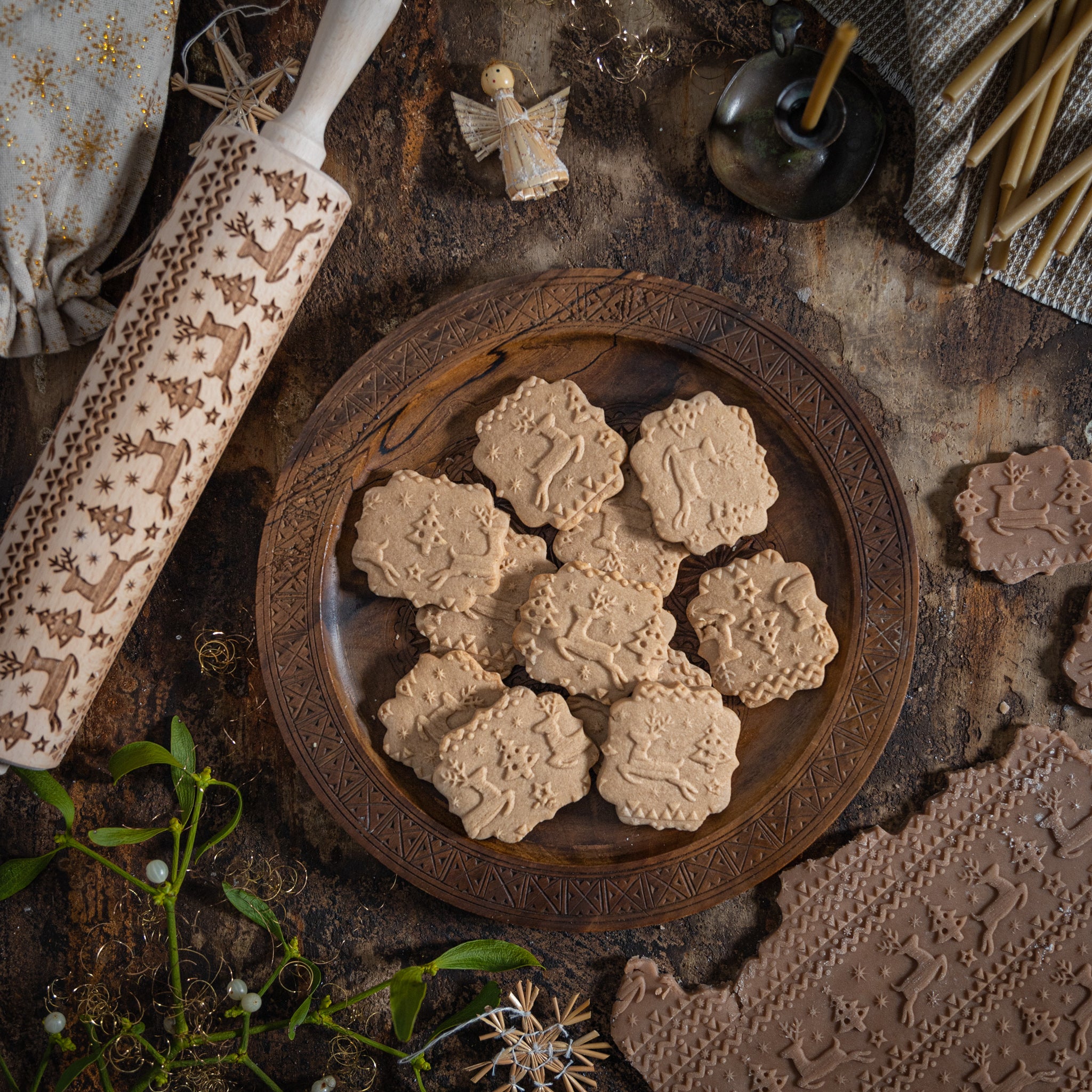 Reindeers Rolling Pin