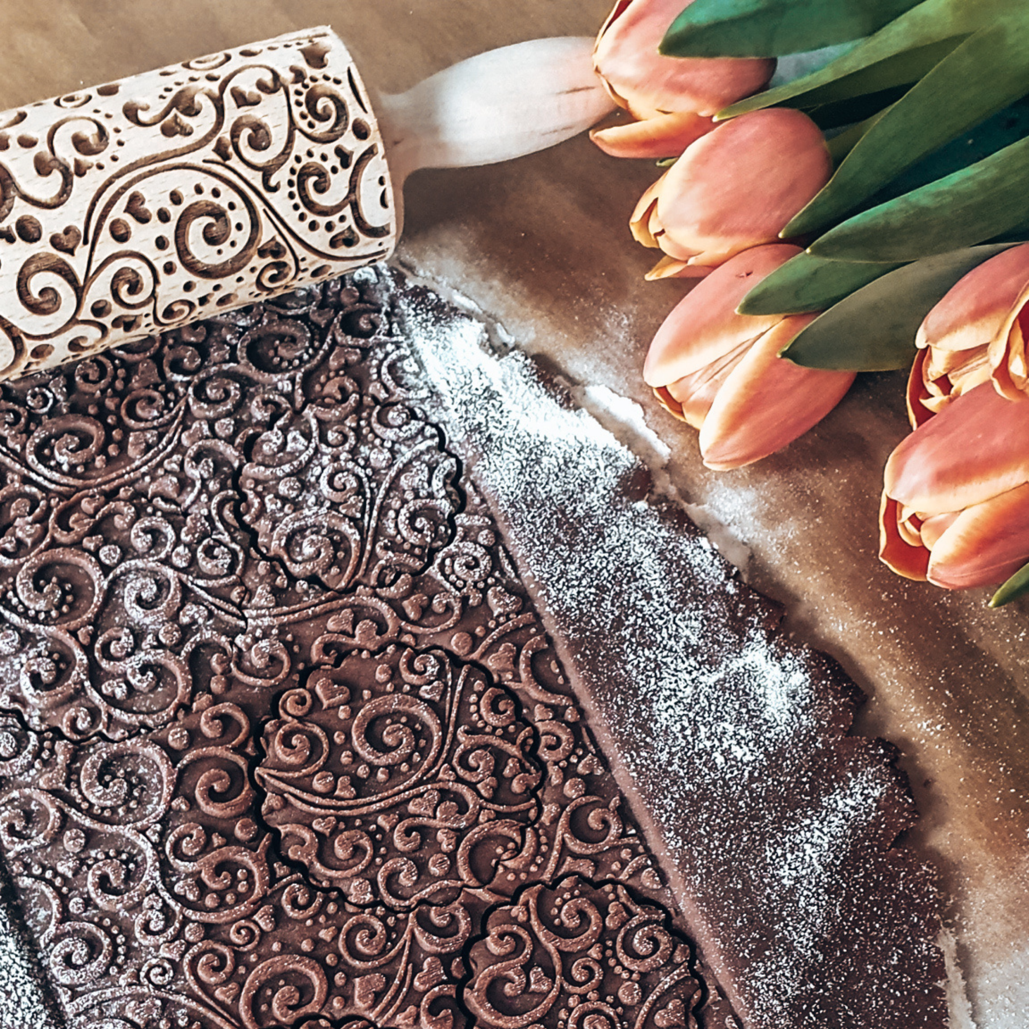 The Garden Of Love Rolling Pin