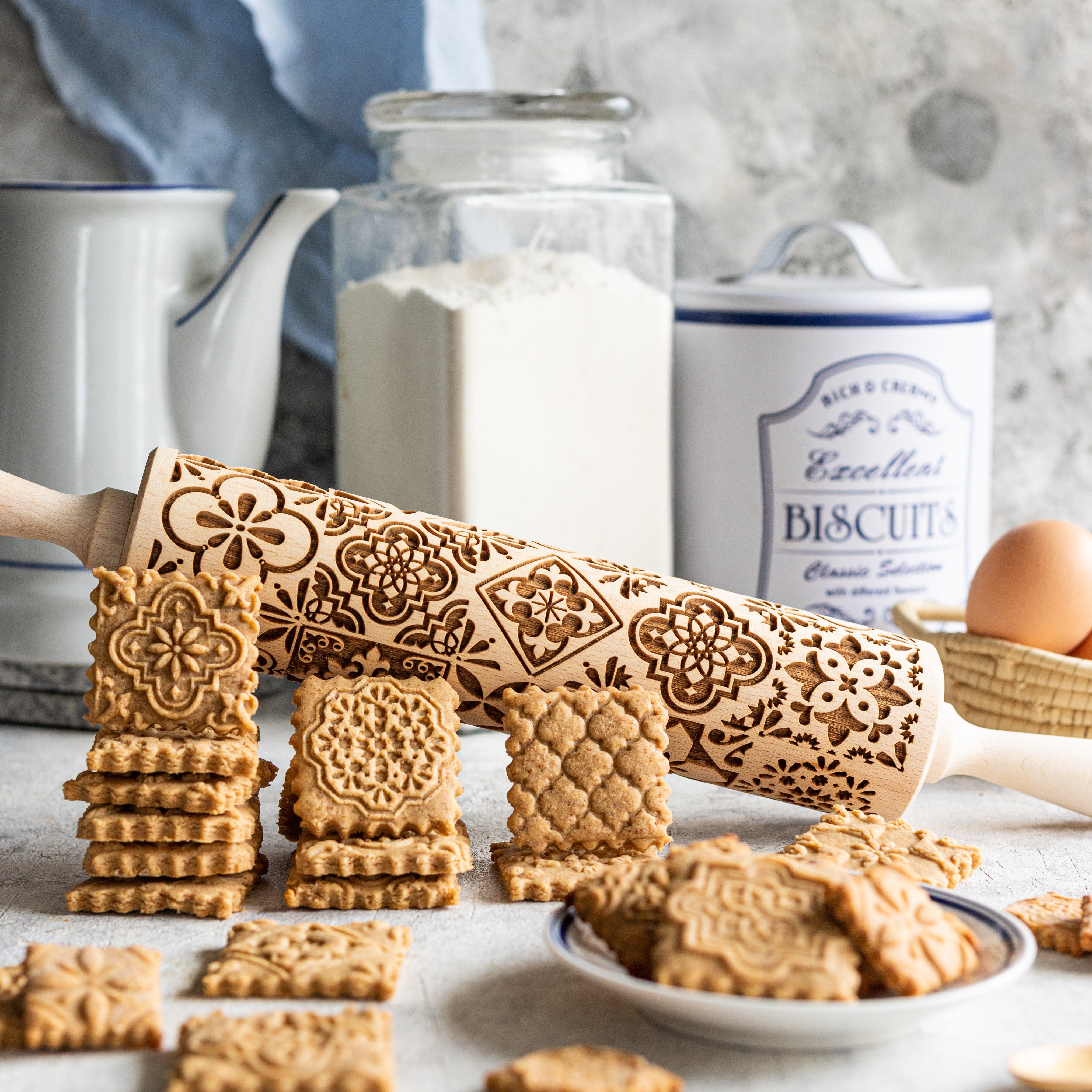 Portuguese Tiles Rolling Pin