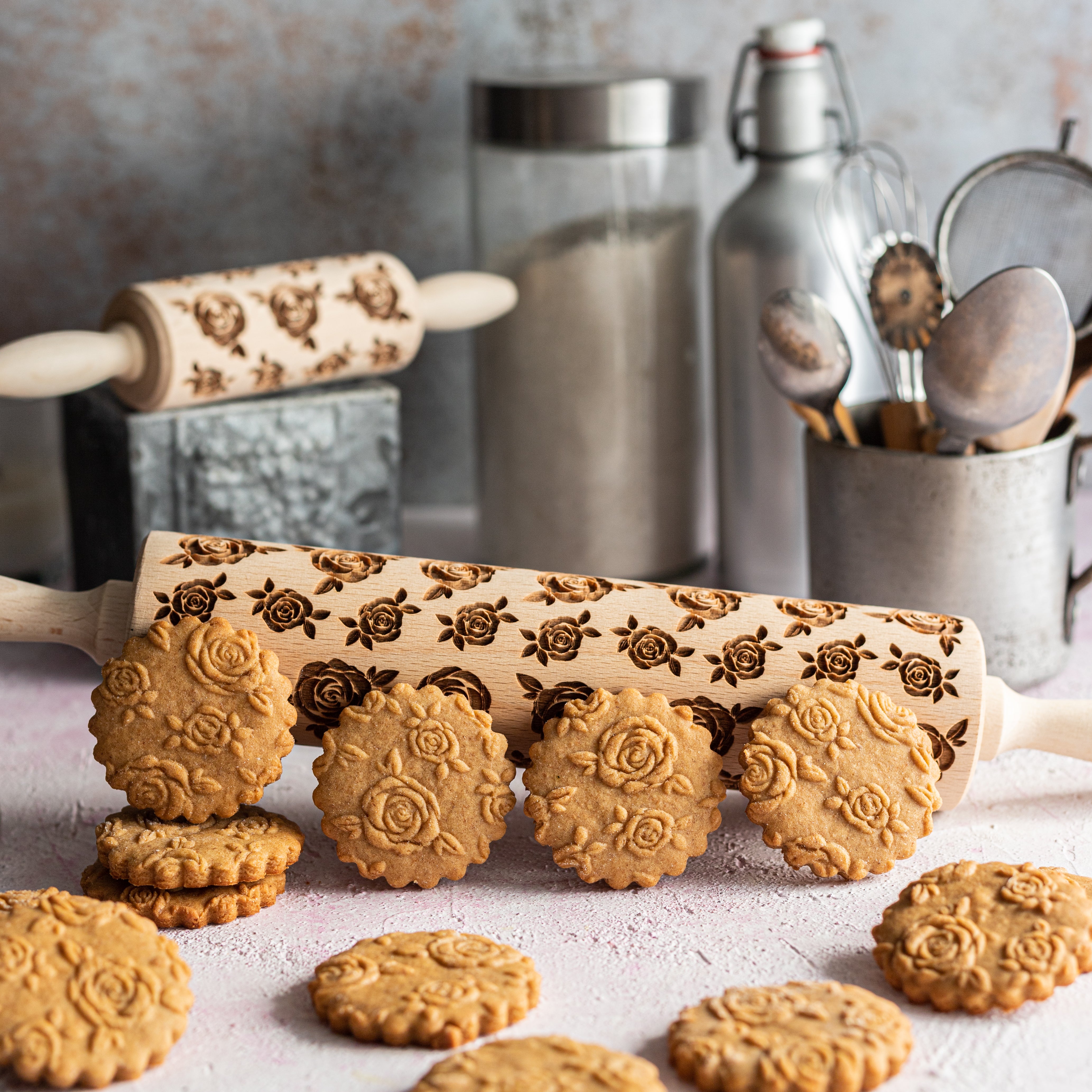 Roses Rolling Pin