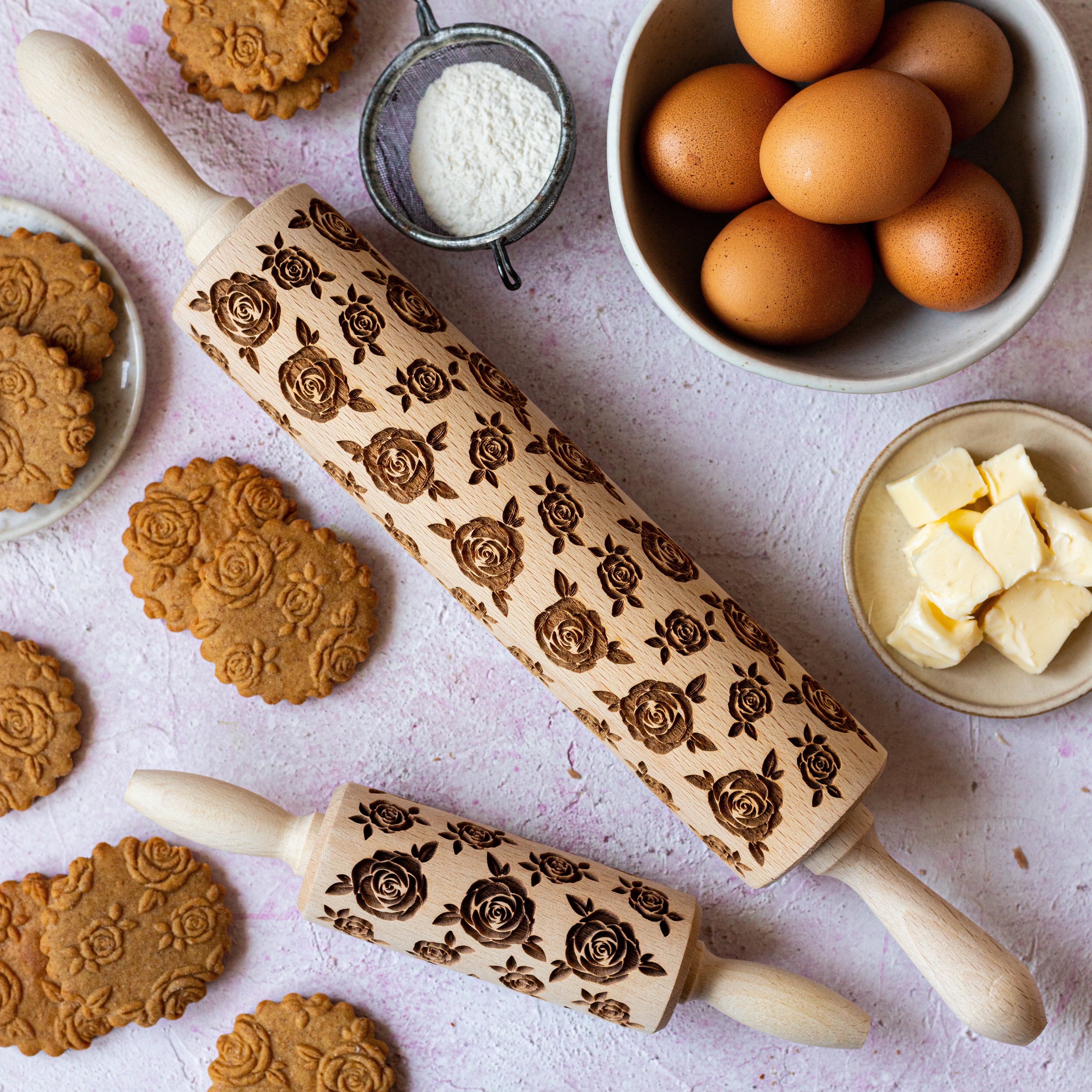Roses Rolling Pin