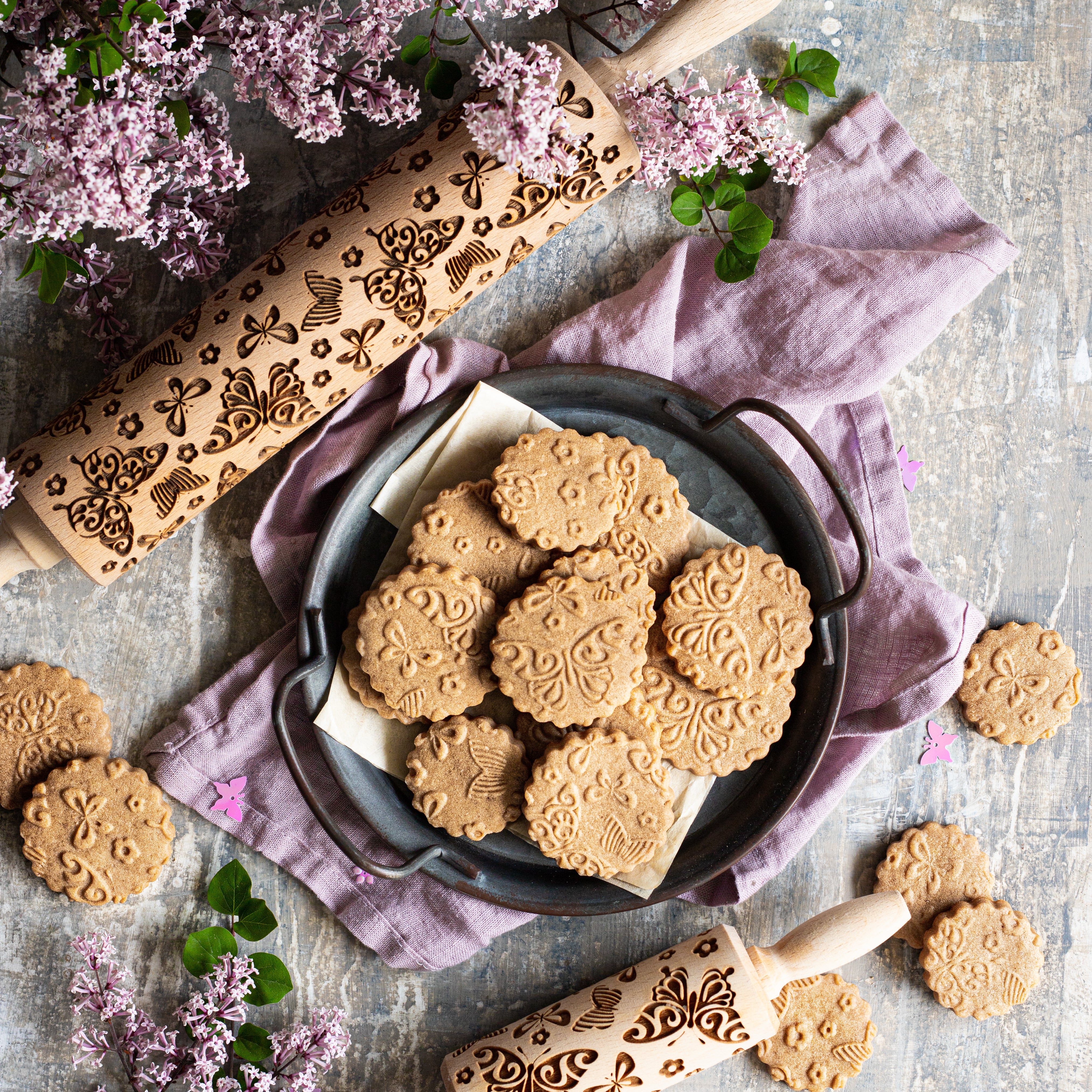 Butterflies Rolling Pin