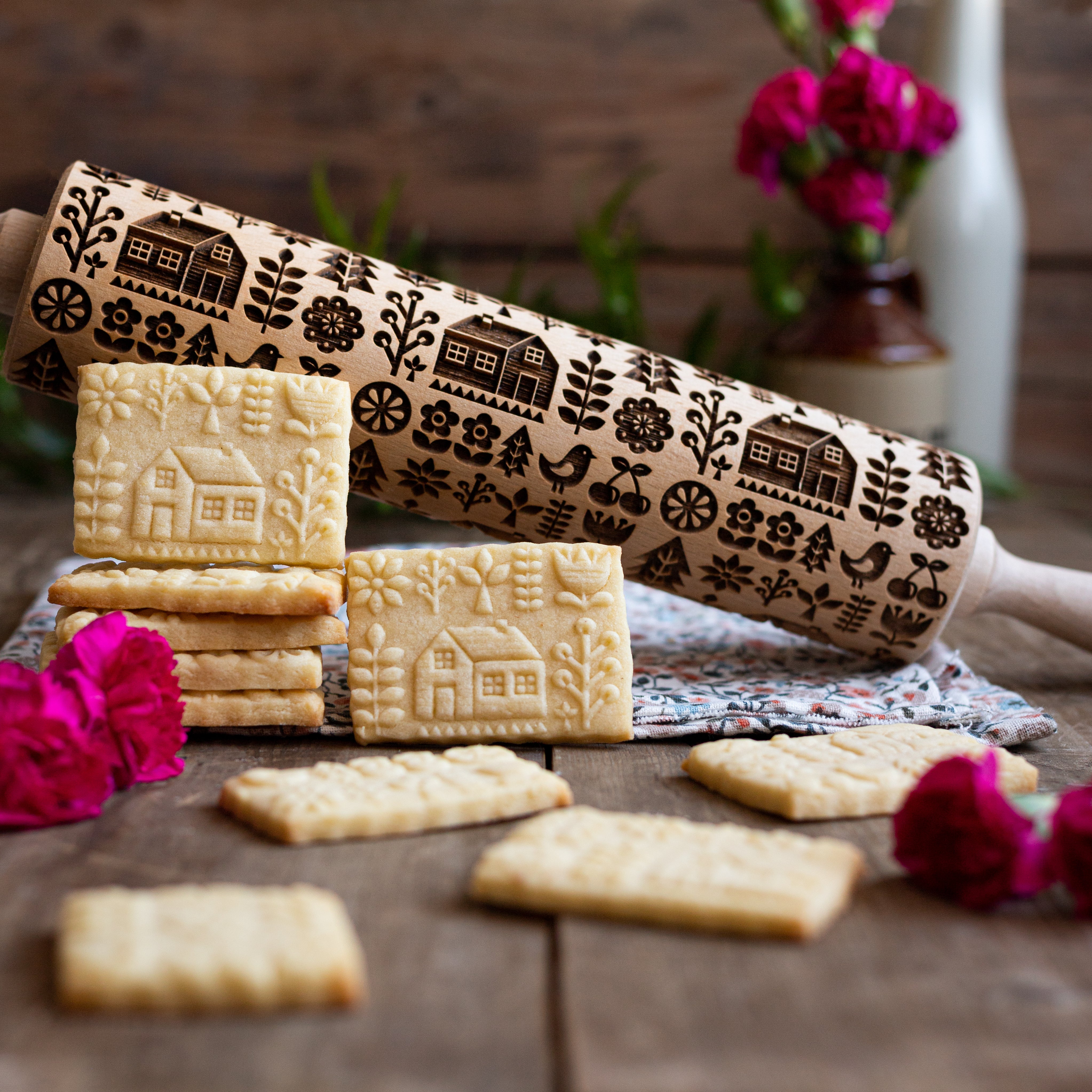 Cottage House Rolling Pin