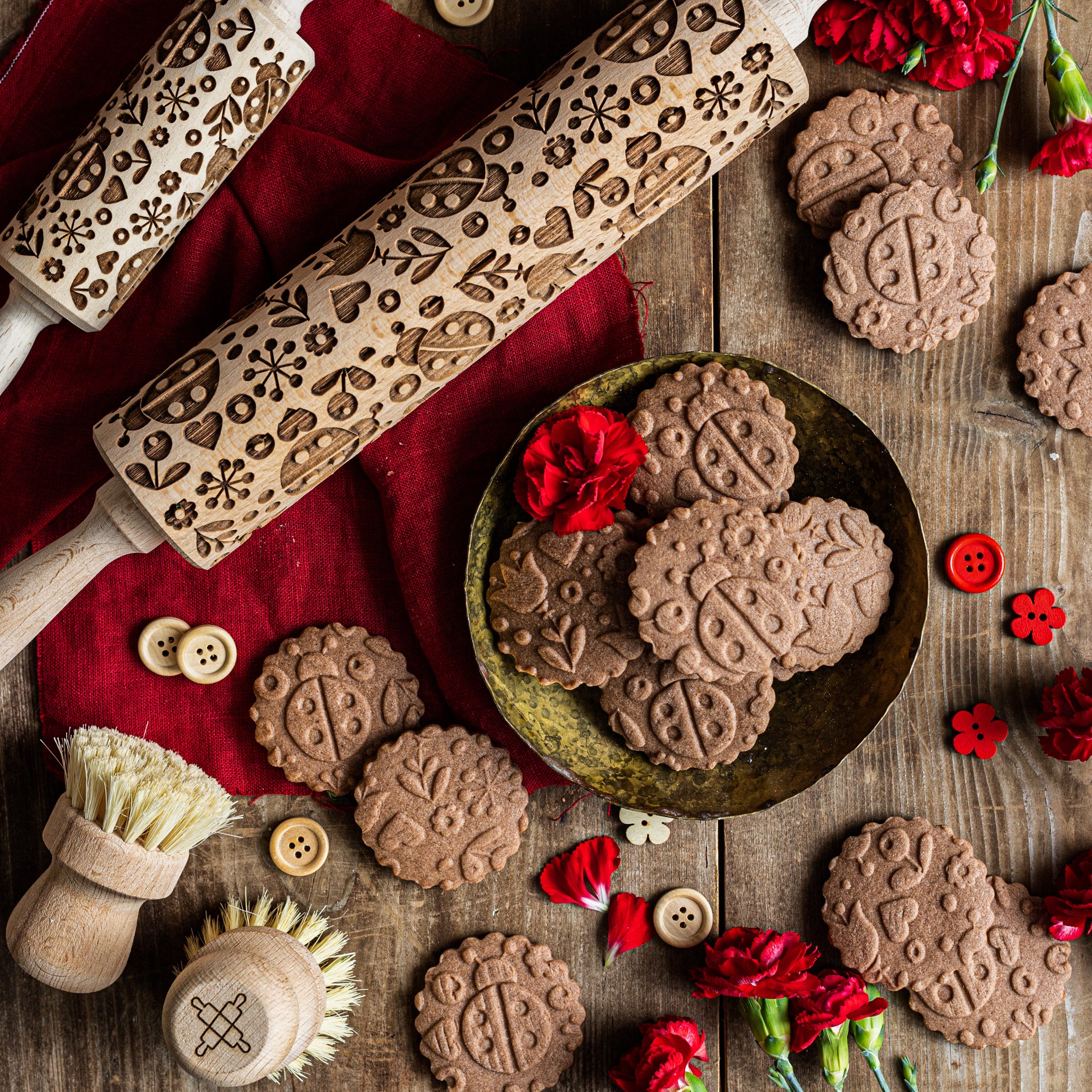 Ladybugs Rolling Pin