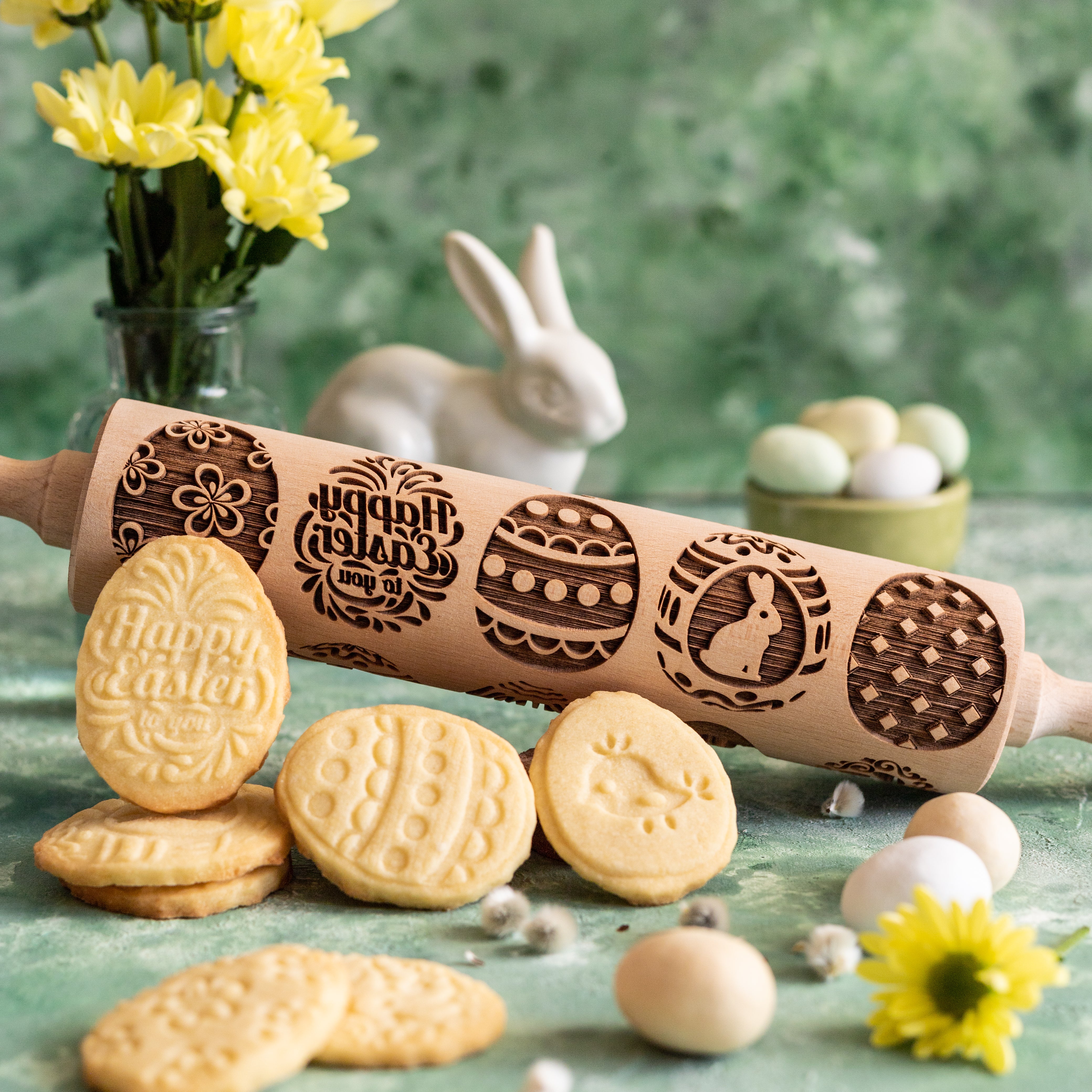 Easter Eggs Rolling Pin